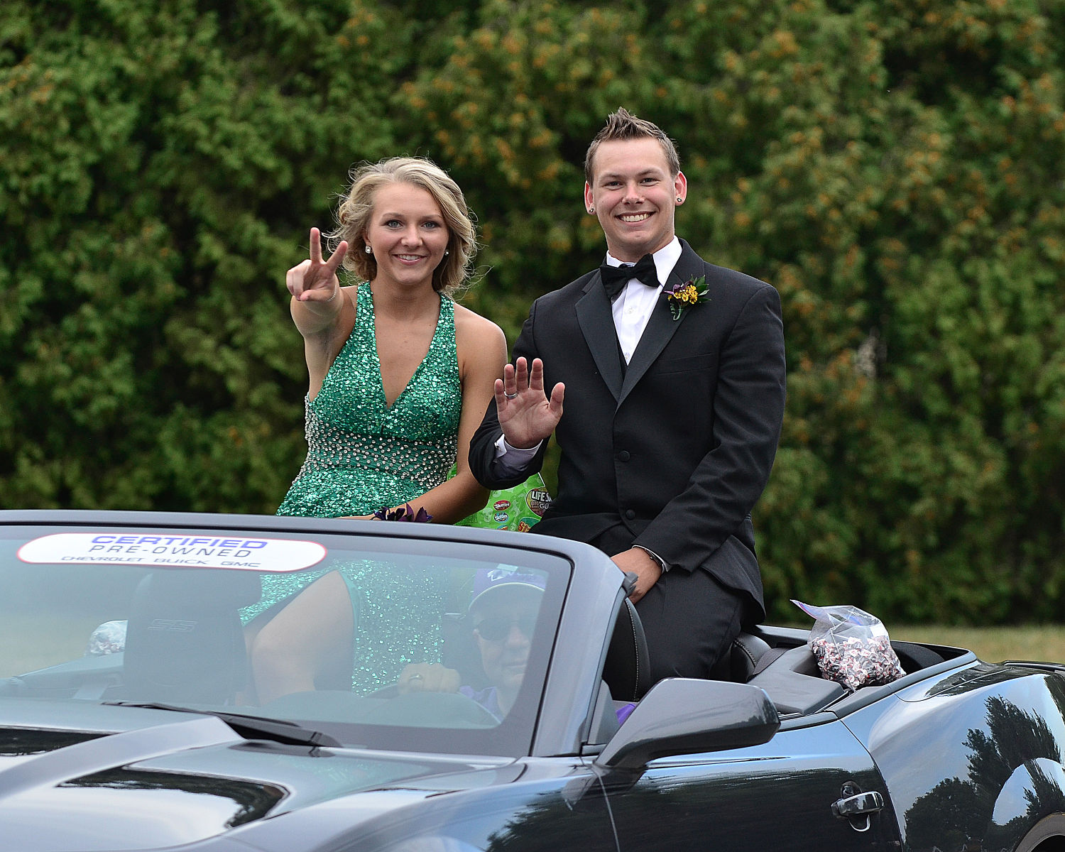 MHS homecoming parade- Katie and Tyler